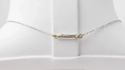 Collier ancien en or platine et diamants