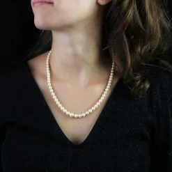 Collier ancien en perles de culture