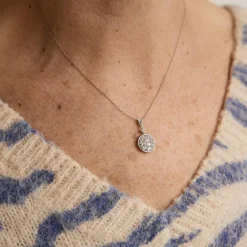 Collier ancien pavage diamants