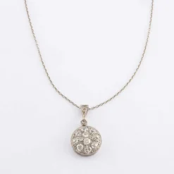 Collier ancien pavage diamants