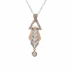 Collier Art Déco diamants en or blanc