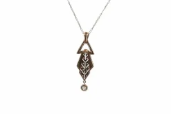 Collier Art Déco diamants en or blanc
