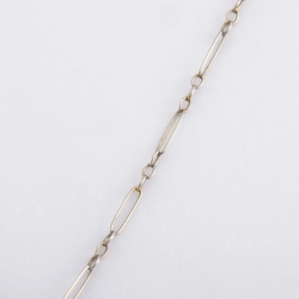 Collier Art Déco en or gris, diamants