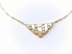 Collier Art Déco en or jaune