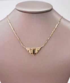 Collier Art Déco en or jaune