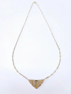 Collier Art Déco en or jaune