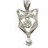 Collier Art Déco en or platine et diamants