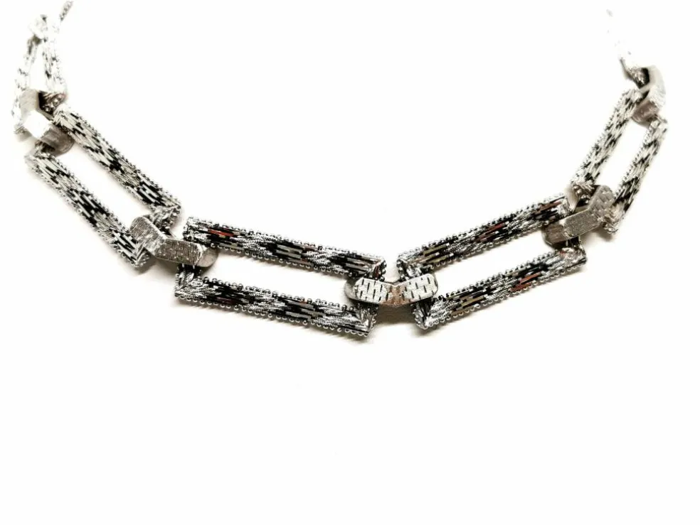 Collier Art déco Or blanc