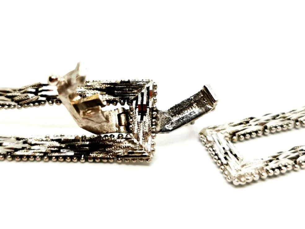 Collier Art déco Or blanc
