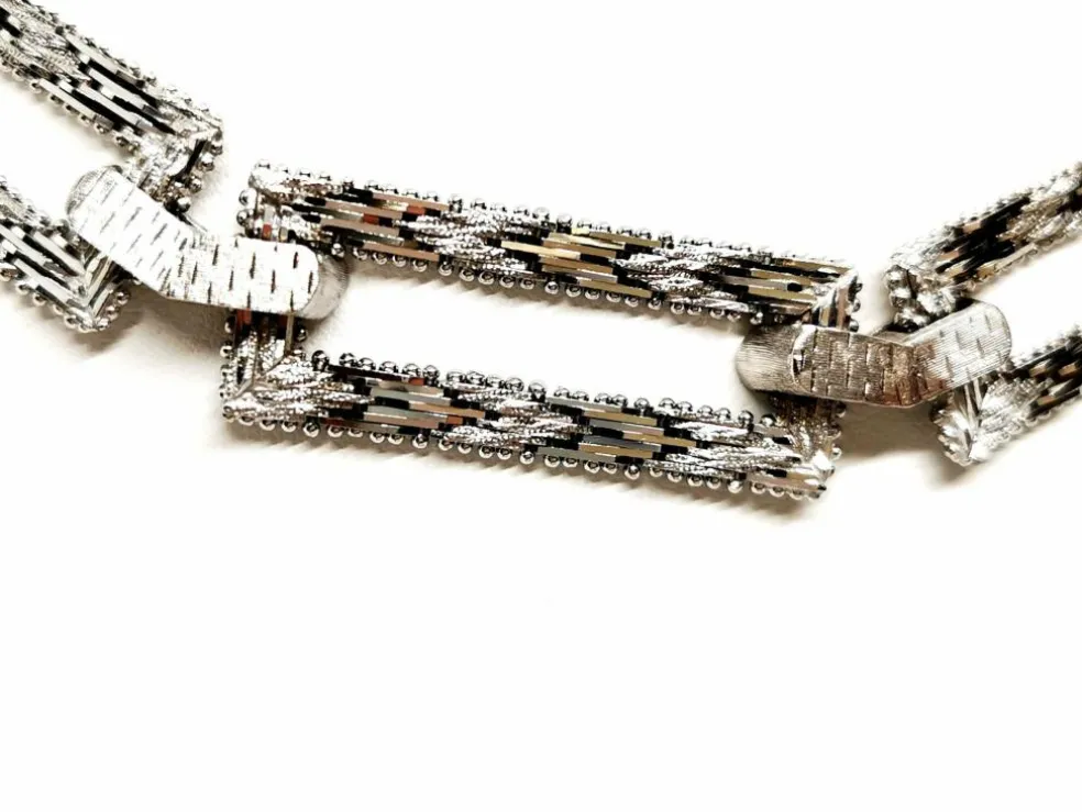 Collier Art déco Or blanc
