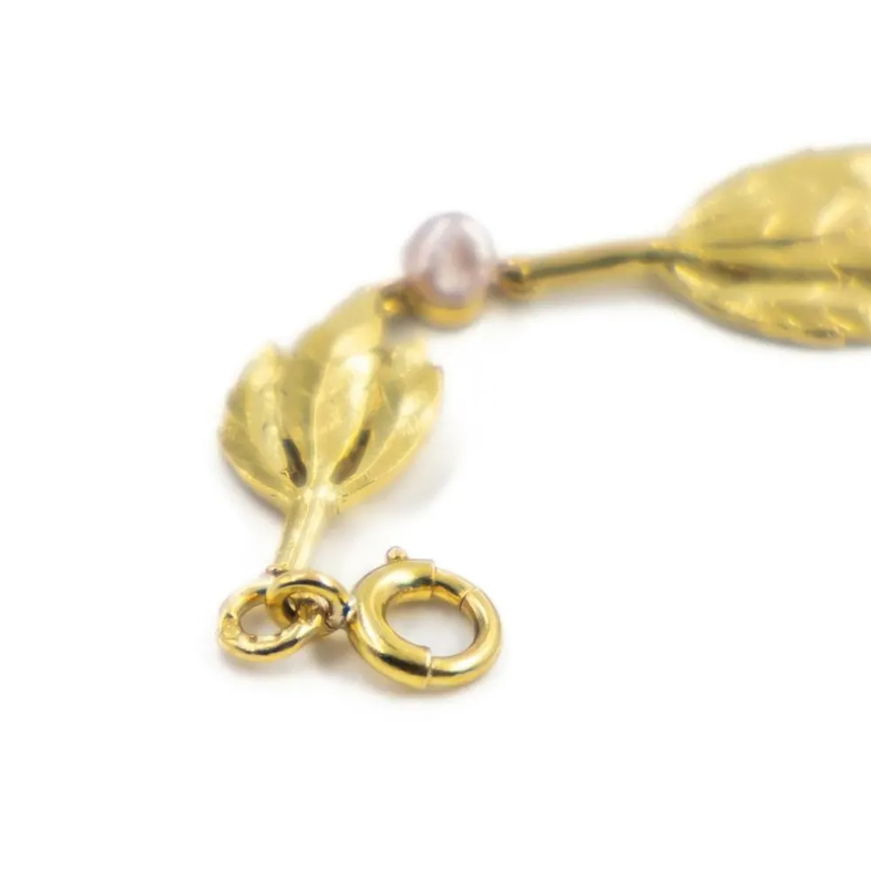 Collier Art nouveau Or jaune Perle