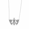 COLLIER ART NOUVEAU PLATINE & DIAMANTS