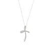 Collier avec croix et diamants