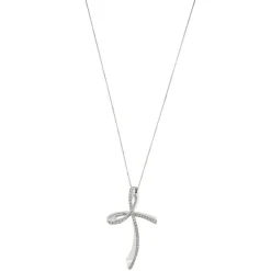Collier avec croix et diamants