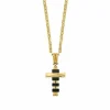 Collier avec croix et onyx