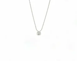 Collier avec diamants totalisant 0,47 ct