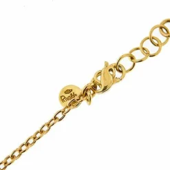 Collier avec fleur émaillée et perles