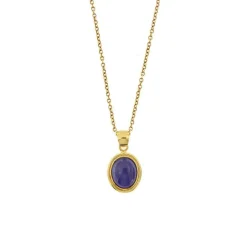Collier avec pendentif lapis-lazuli