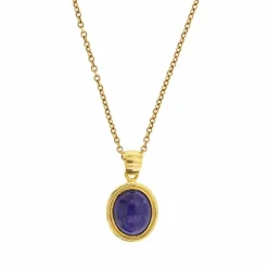 Collier avec pendentif lapis-lazuli