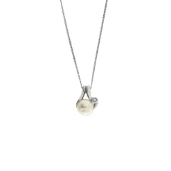 Collier avec perle et diamant