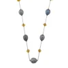 Collier avec perles et quartz citrine