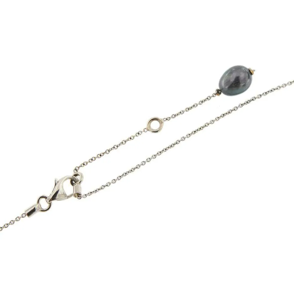 Collier avec perles et quartz citrine