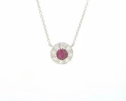 Collier avec rubis et diamants
