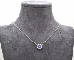 Collier avec tanzanite 1 ct