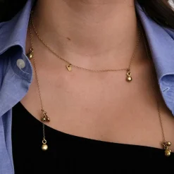 Collier Bayadère en or signé Laurence Oppermann