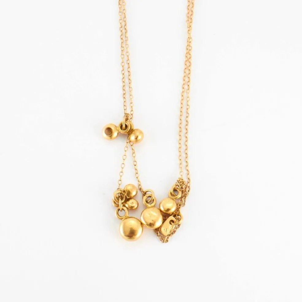 Collier Bayadère en or signé Laurence Oppermann