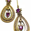 Collier bayadère grenats Epoque fin 19ème