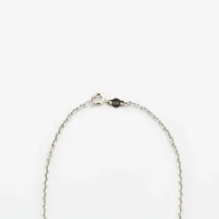 Collier bicolore or rose et blanc, diamants