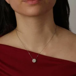 Collier BLANCHE en Or Blanc et Diamants