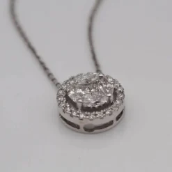 Collier BLANCHE en Or Blanc et Diamants