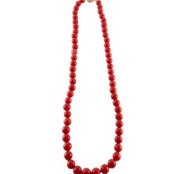 Collier Boules de Corail Or