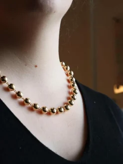 Collier Boules Or jaune
