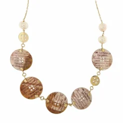 Collier boutons et perles