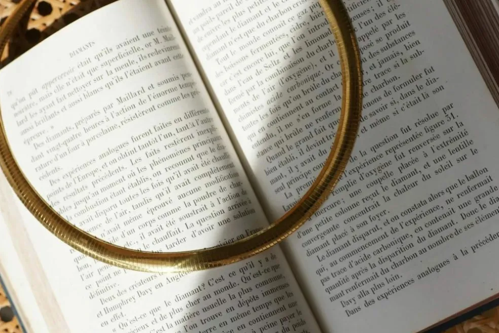 Collier cable en Or Jaune, maille oméga