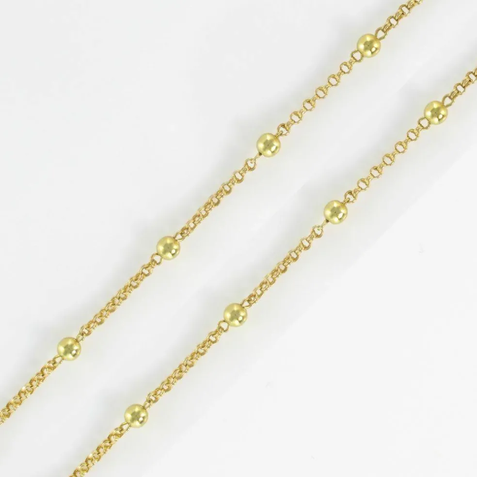 Collier camée corail, perle gold et perles d'or