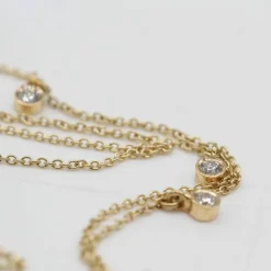 Collier CELIA en or jaune 18 carats avec diamants