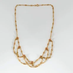 Collier chaine filigrane or jaune