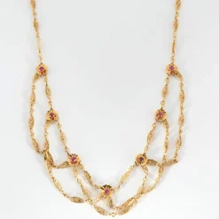 Collier chaine filigrane or jaune