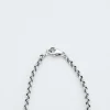Collier chaine Jaseron or blanc