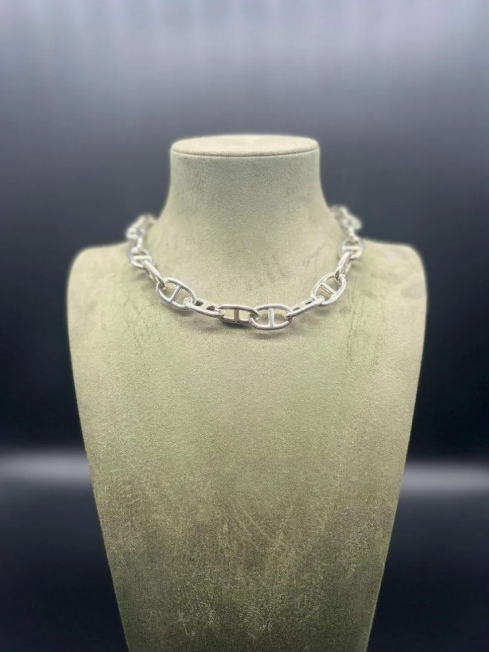 Collier chaine maille marine argent