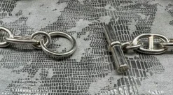 Collier chaine maille marine argent