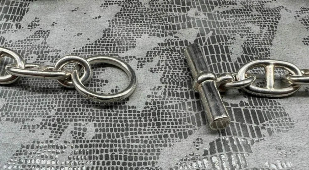 Collier chaine maille marine argent