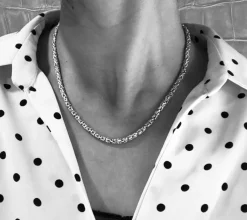 Collier chaine maille royale en Or jaune