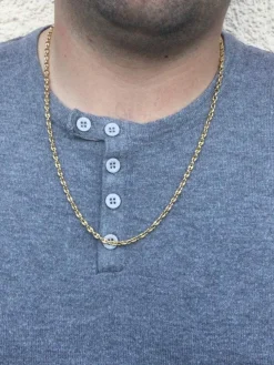Collier Chaine Or jaune Grain De Café