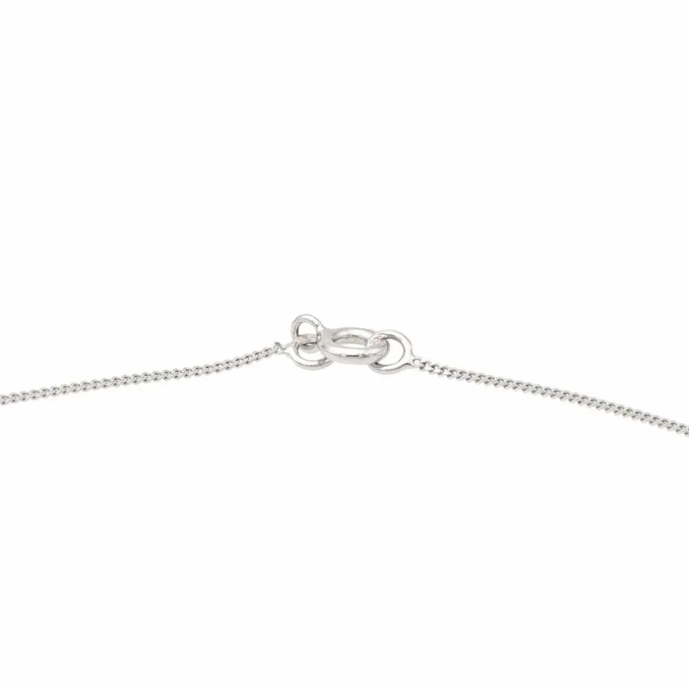 Collier Chaîne + pendentif Or blanc Diamant