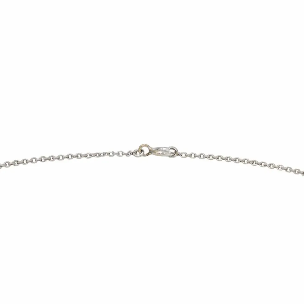 Collier Chaîne + pendentif Or blanc Diamant